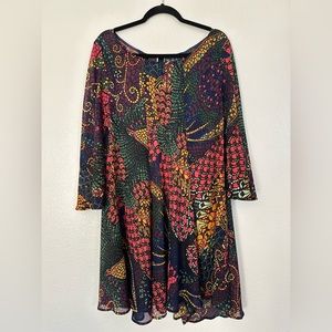 Plus Size Women’s Curvesque USA Sheer Tunic Size 1X/1XL